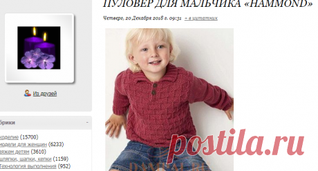 Пуловер для мальчика «Hammond»