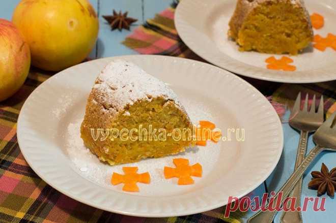 ✔️Морковный кекс самый простой и вкусный рецепт с фото в духовке (на растительном масле, с яблоками)
