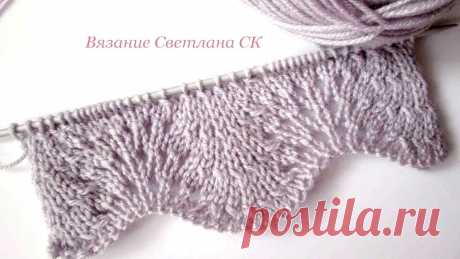 Узор волна спицами Схемы вязания, вышивания, модели и узоры спицами. Вязание крючком для начинающих и профессионалов со схемами и описанием. Каждый день новая схемы и мастер классы.