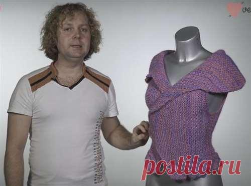 Жилет - трансформер спицами