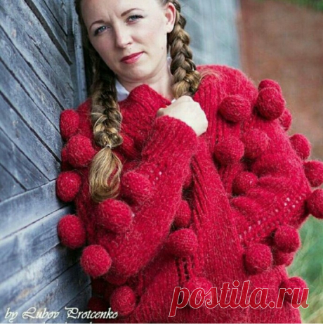 Такой узор или пришитые помпоны?