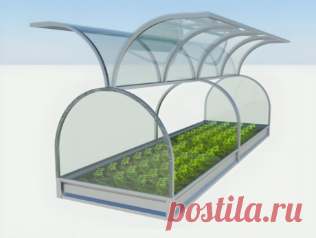 Парник Бабочка 4 м (высота 0,9 м / бортик 20 см) купить в Санкт-Петербурге, выгодные цены | Тосненский завод