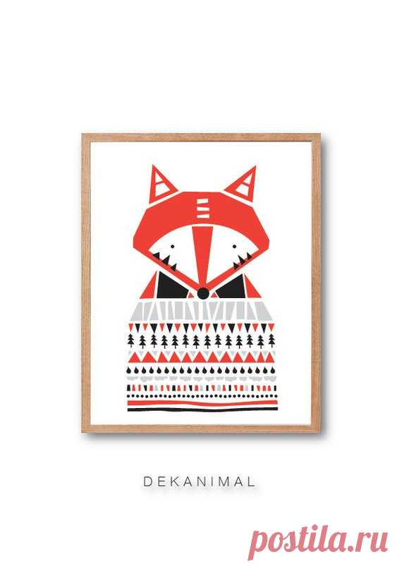 Boy Room decorations, Fox Sweater Art Print, Fox print, Children Room decor, Woodland animal, Animal Illustration,Nursery Print,Kid room art Fox Sweater Art Print by dekanimal  ● SAVE UP TO 40% by purchasing PRINT SET ● ALL PRINT SETS can be customised with your favourite print combination. For more details, please check out the PRINT SETS below: https://www.etsy.com/shop/dekanimal?section_id=18725636&ref=shopsection_leftnav_1