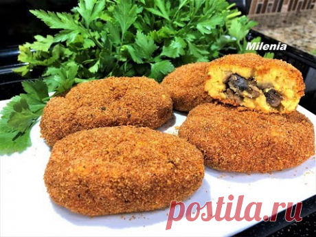 Постные КОТЛЕТЫ ИЗ ГОРОХА и грибов в Духовке. Как же это вкусно! Попробуйте!