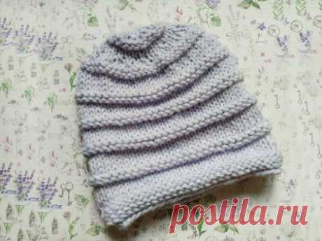 Нежная шапка спицами. Не только красиво, но и просто » «Хомяк55» - всё о вязании спицами и крючком