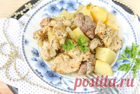 Кролик с картошкой в духовке — Sloosh – кулинарные рецепты