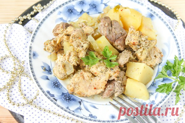 Кролик с картошкой в духовке — Sloosh – кулинарные рецепты