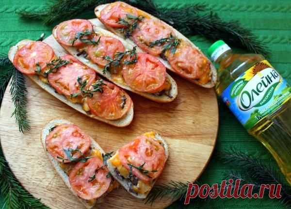 Фаршированный багет "Грибная вкусняшка" / 7dach.ru