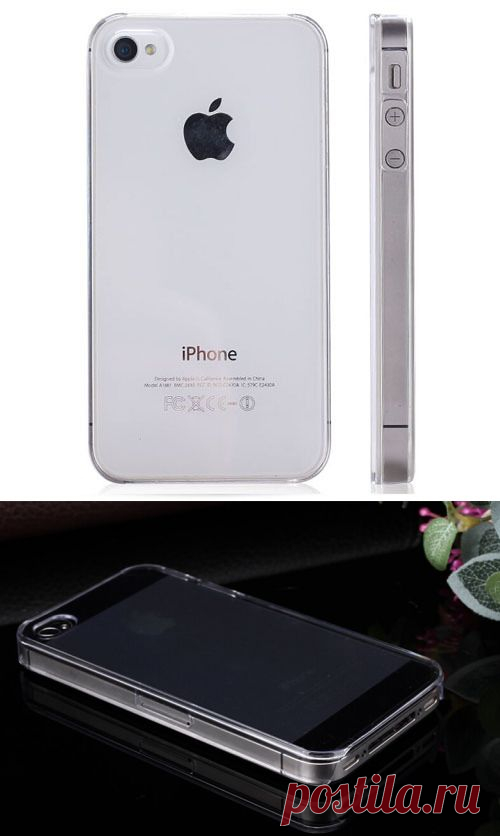 Лучший ясно прозрачный кристалл футляр чехол для iphone 4 4S 5 5S 5c 6 4.7 дюймов купить на AliExpress