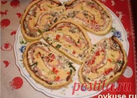 Праздничный сырный рулет