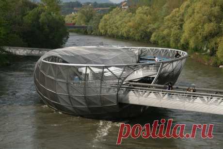 Муринзель: мост-остров в городе Грац (Австрия) - Путешествуем вместе