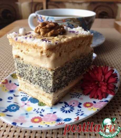 Пирожные маковые с кофейным кремом