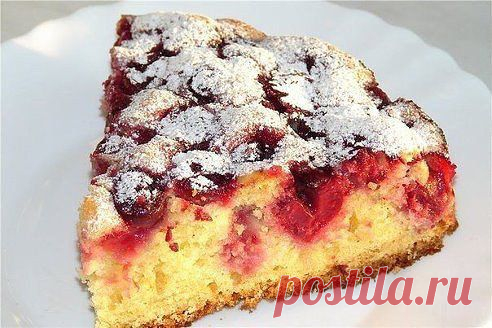 Венский пирог с вишней

Ароматный, легкий в приготовлении пирог с нежным вкусом.