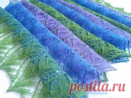 Knitting lilac shawl free pattern