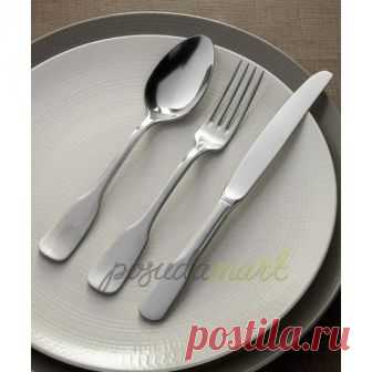 Набор столовых приборов 6 персон 24 предмета нержавеющая сталь 18/10 серебристый серия Vieux Paris Guy Degrenne 206260 с доставкой - Posudamart.Ru