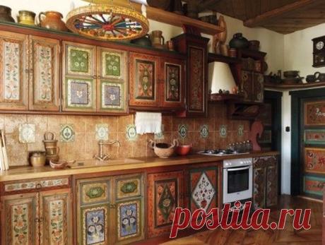 Интерьер кухни в русском стиле — Наши дома