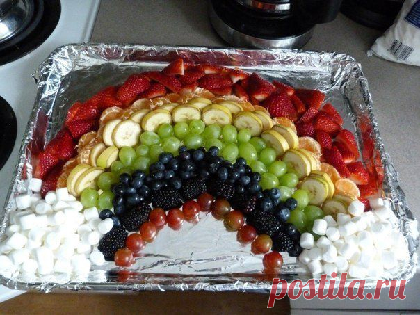 Как красиво оформить фруктовую тарелку | Готовим вместе