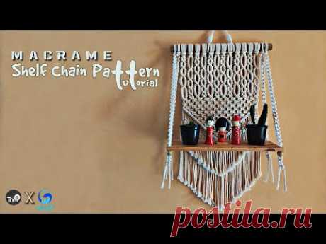 DIY | Macrame Shelf Chain Pattern Tutorial | Collaboration with @Flowart Craft - YouTube