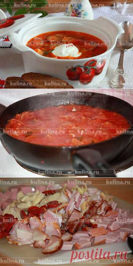 Солянка с курицей и охотничьими колбасками – рецепт приготовления с фото от Kulina.Ru