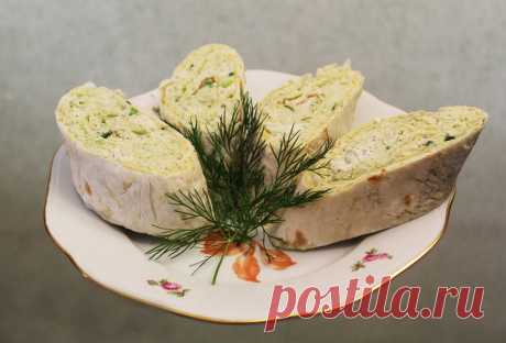 Рулет из лаваша с курицей
