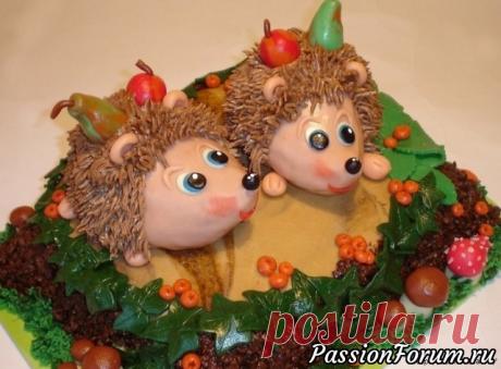 Самые красивые сладкие ежики.