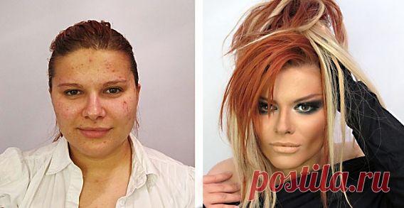 Чудеса преображения: девушки до и после нанесения макияжа | Женский журнал ХОЧУ