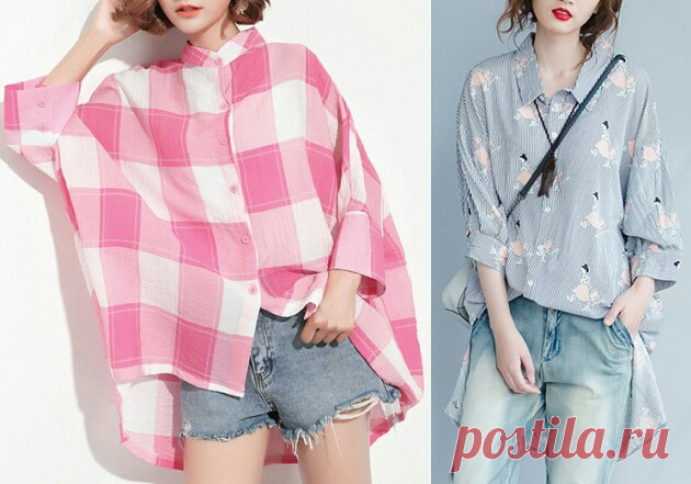 Выкройка широкой блузы