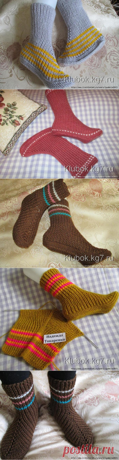 Носки на 2-х спицах