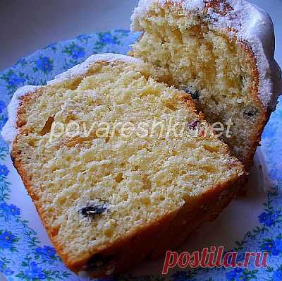 Классический пасхальный кулич - кулинарные рецепты Поваренка с поварешкой