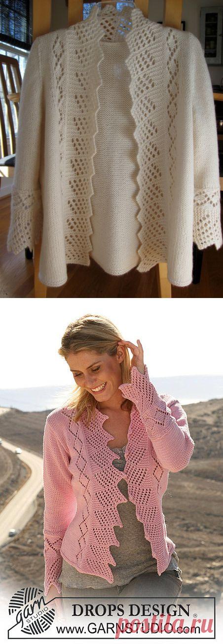 Белый,розовый жакет от ДРОПС.