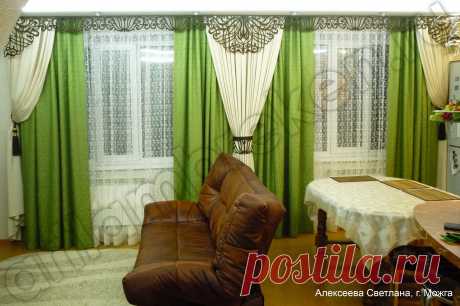 Фигурный ламбрекен АРТ 003 на кухне