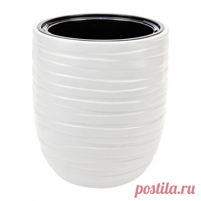 Кашпо пластик, 35х39 см, со вставкой, белое, Idea, Лайн, М3411 в Санкт-Петербургe: отзывы, цены, описание и фотографии, специальные цены в интернет-магазине Порядок.ру Купить Кашпо пластик, 35х39 см, со вставкой, белое, Idea, Лайн, М3411 за 869 руб в Санкт-Петербургe: описание, фото, характеристики. Горшки в интернет-магазине Порядок.ру с доставкой и самовывозом.