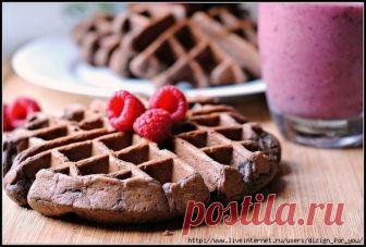 Шоколадно-вишневые вафли