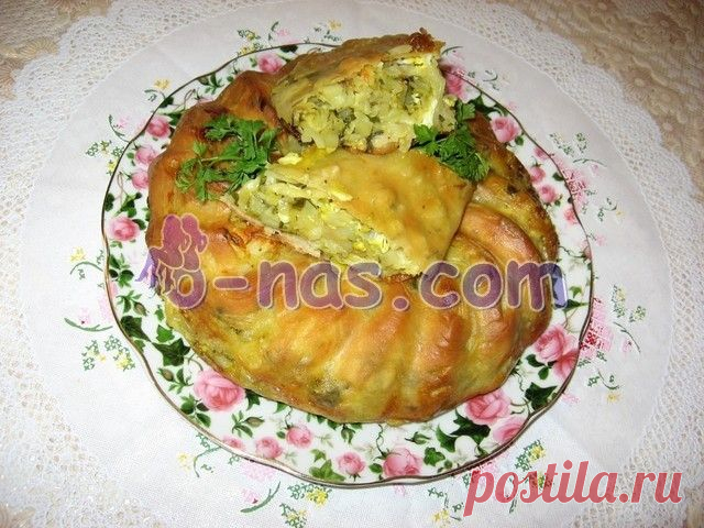 Вертута с картошкой и луком-пореем - рецепт с фото