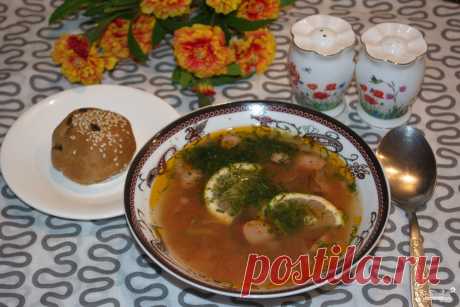 Солянка сборная с колбасой - пошаговый кулинарный рецепт с фото на Повар.ру