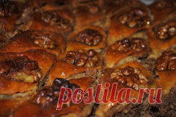 Блины на Масленицу: блинный пирог аля Пахлава