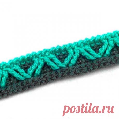 Кайма Зигзаг из рельефных столбиков