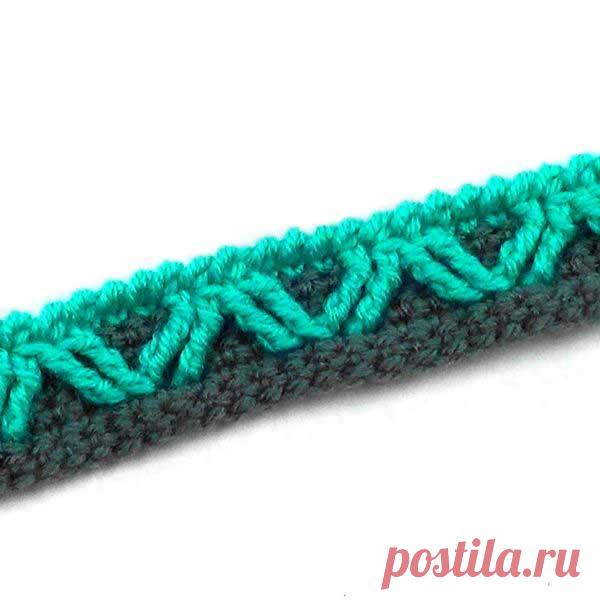 Кайма Зигзаг из рельефных столбиков