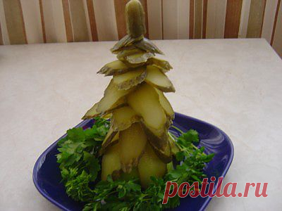 Съедобные елочки для Новогоднего стола.