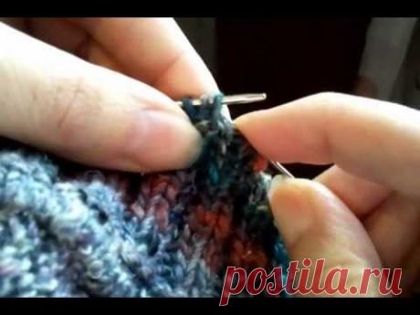 закрытие петель планки иглой