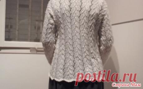 Весенний жакет Прохлада ажура - Вяжем вместе он-лайн - Страна Мам