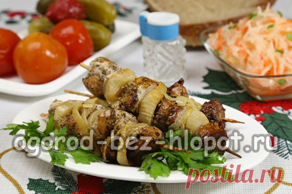Шашлык в банке в духовке, пошаговый рецепт с фото