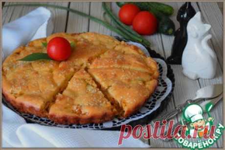 Капустный заливной пирог на майонезе - кулинарный рецепт