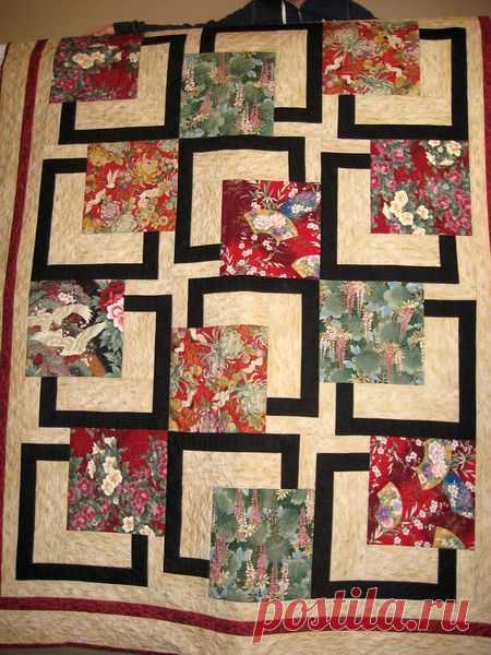 Лоскутное - Красивое одеяло от Надежды - МК!!!