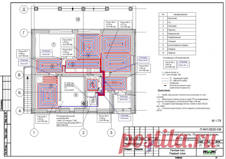 Проект отопления частного дома, пример 2496