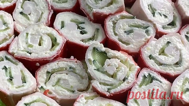 ЗАКУСКА из Крабовых Палочек! СЪЕДАЕТСЯ ВМИГ!