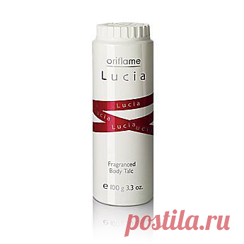 Ароматизированный тальк для тела  Lucia. Придает коже бархатистость, освежает и дарит ощущение комфорта. Наносите на тело после принятия душа или ванны.