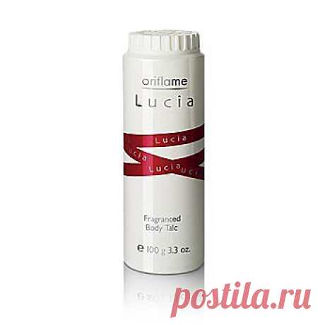 Ароматизированный тальк для тела  Lucia. Придает коже бархатистость, освежает и дарит ощущение комфорта. Наносите на тело после принятия душа или ванны.