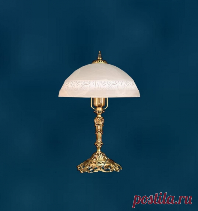 Настольная лампа в советском стиле «Фабио» – латунь/стекло купить по цене 11 460 руб. в Москве — интернет магазин chudo-magazin.ru