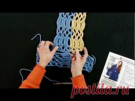 Learn to Crochet Shawl from Center Out with Red Heart